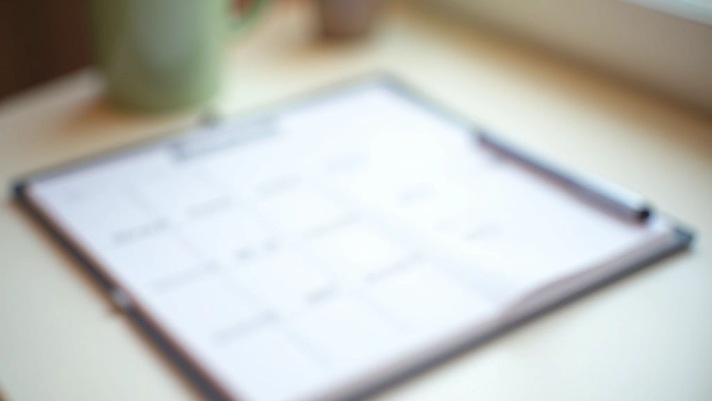 Calendrier hebdomadaire avec des tâches d'apprentissage notées et un stylo à proximité